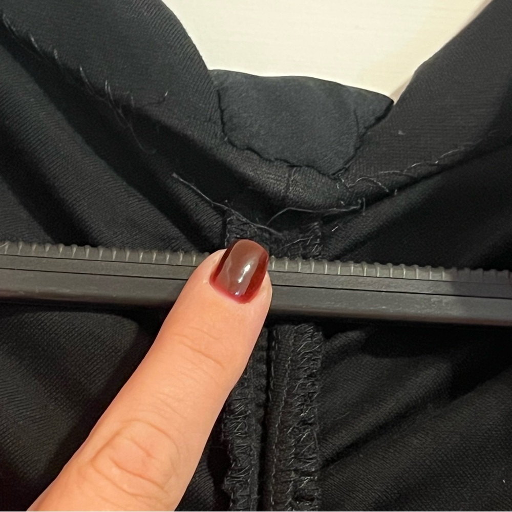 #147 ELIE TAHARI BLACK RUFFLE SLEEVELESS DRESS SIZE 6 - Picture 10 of 10